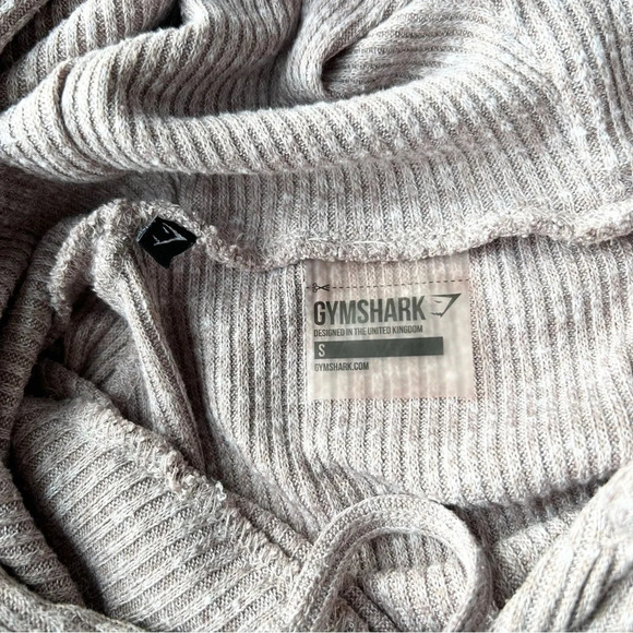 Gymshark Slounge Taupe  Cropped Hoodie - Picture 10 of 15